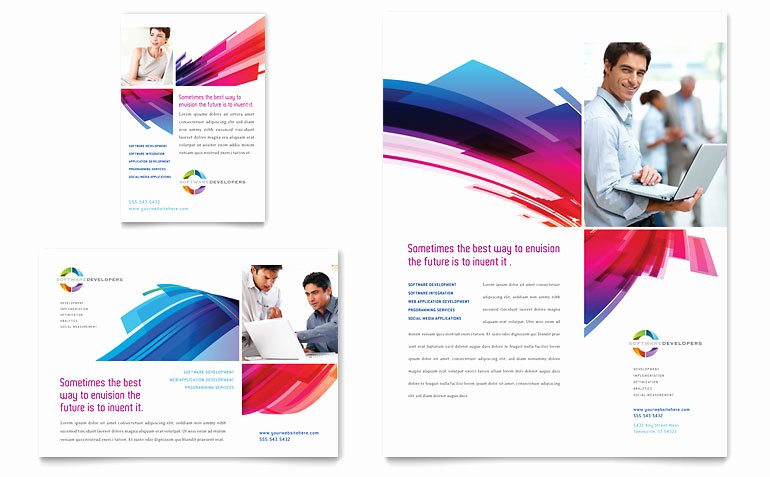 1/4 Page Flyer Template Free Awesome software solutions Flyer &amp; Ad Template Word &amp; Publisher