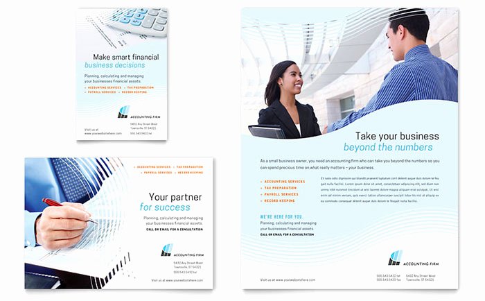 1/4 Page Flyer Template Free Beautiful Accounting Firm Flyer &amp; Ad Template Word &amp; Publisher