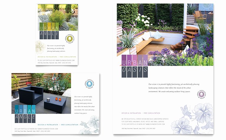 1/4 Page Flyer Template Free Best Of Urban Landscaping Flyer &amp; Ad Template Word &amp; Publisher