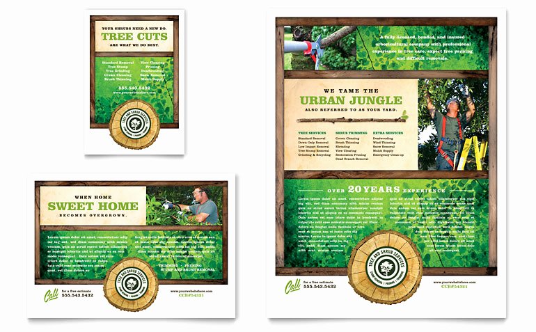 1/4 Page Flyer Template Free Fresh Tree Service Flyer &amp; Ad Template Word &amp; Publisher