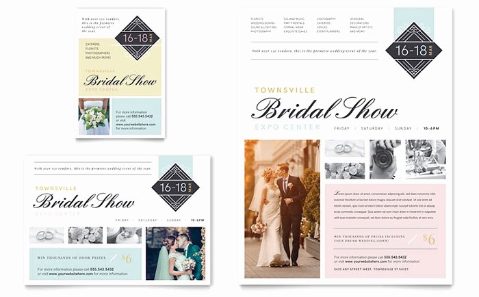 1/4 Page Flyer Template Free Lovely Bridal Show Flyer &amp; Ad Template Design