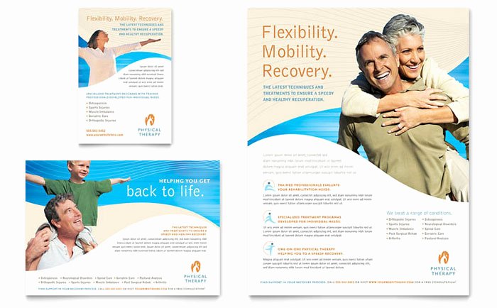 1/4 Page Flyer Template Free Lovely Physical therapist Flyer &amp; Ad Template Design