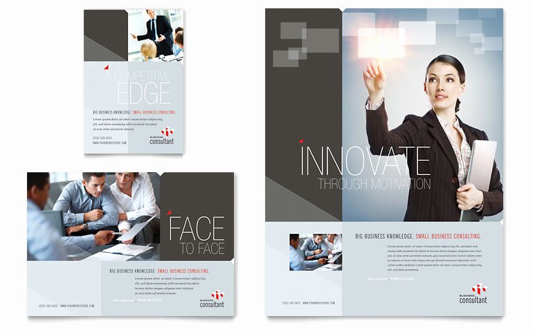 1/4 Page Flyer Template Free Unique Corporate Business Flyer &amp; Ad Template Word &amp; Publisher