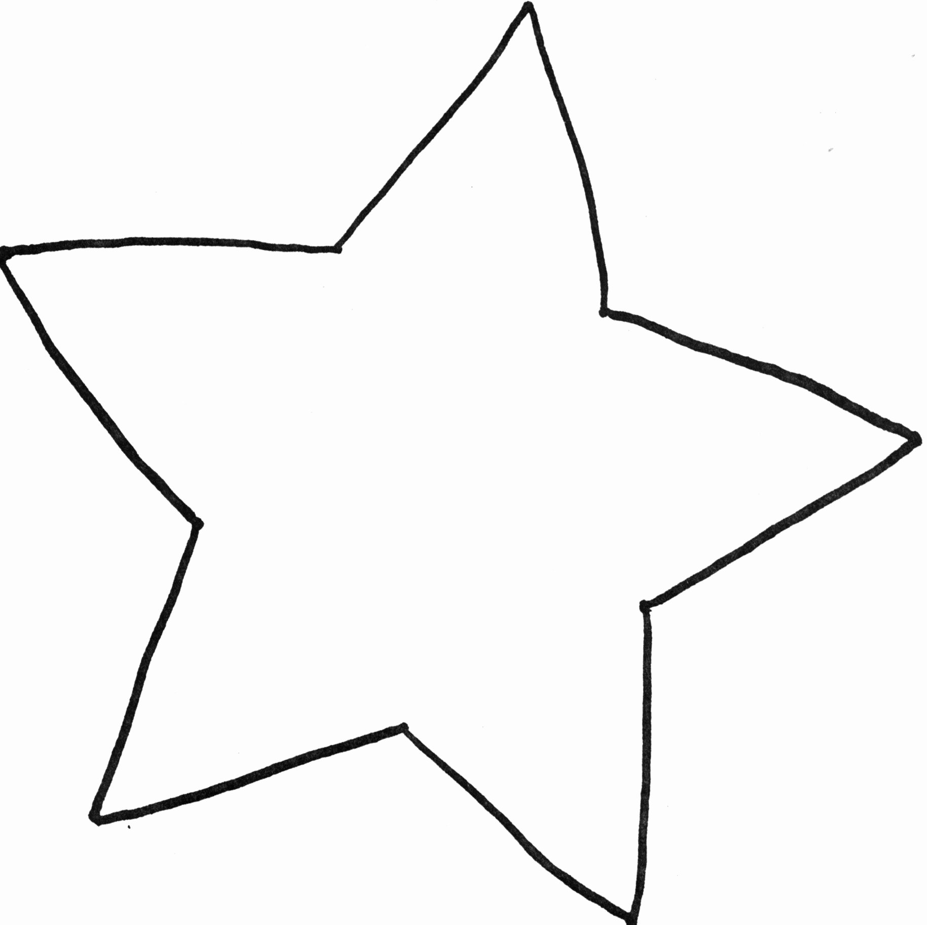 1 Inch Star Template Awesome Star Template