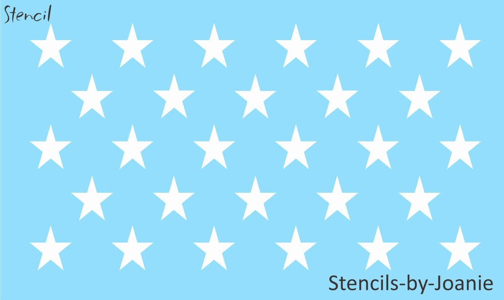 1 Inch Star Template Elegant Patriotic Stencil 1 75 Inch Stars Proud American Flag