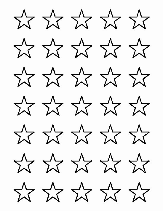 1 Inch Star Template Inspirational 1 Inch Star Pattern Use the Printable Outline for Crafts