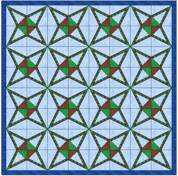 10 Inch Star Template Awesome Easy Pine Star Template 10 Inch Quilting Block Pattern Pdf