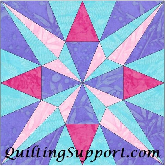 10 Inch Star Template Inspirational Eq Star 3 10 Inch Paper Piece Foundation Quilting Block