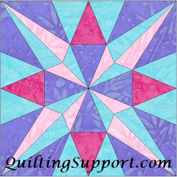 10 Inch Star Template Inspirational Eq Star 3 10 Inch Paper Piece Foundation Quilting Block