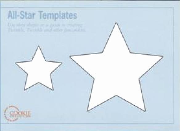 10 Inch Star Template Lovely Star Cookies with Templates