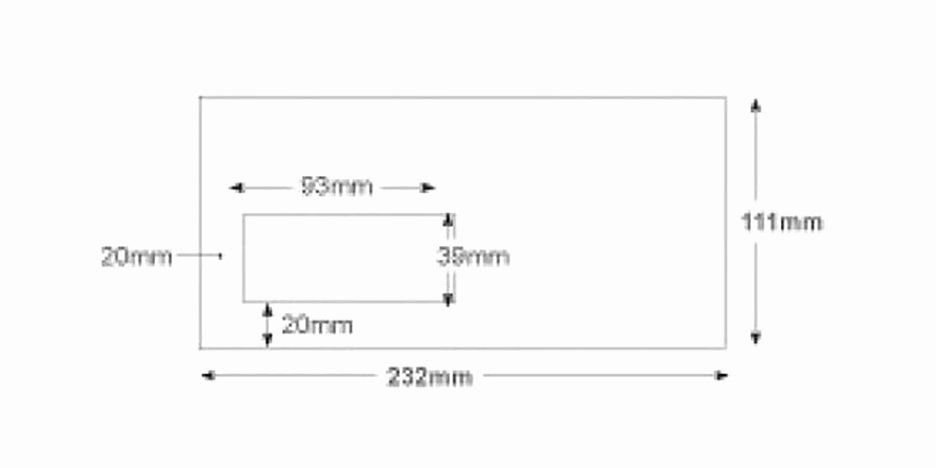 10 Window Envelope Template Pdf Elegant Dl Window White Mailing Envelopes 90gsm Gummed Wallet