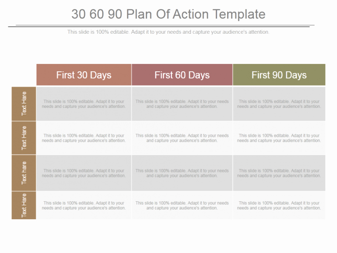 100 Day Plan Template Fresh 30 60 90 Day Plan Designs that’ll Help You Stay On Track