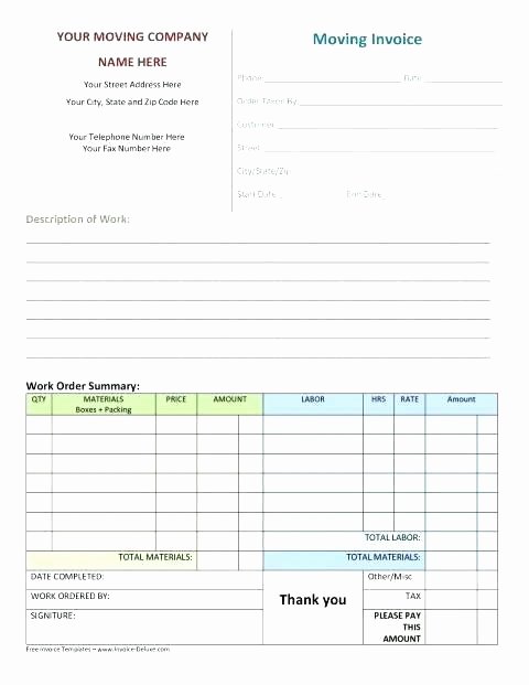 1099 Invoice Template Elegant Employee Invoice Template