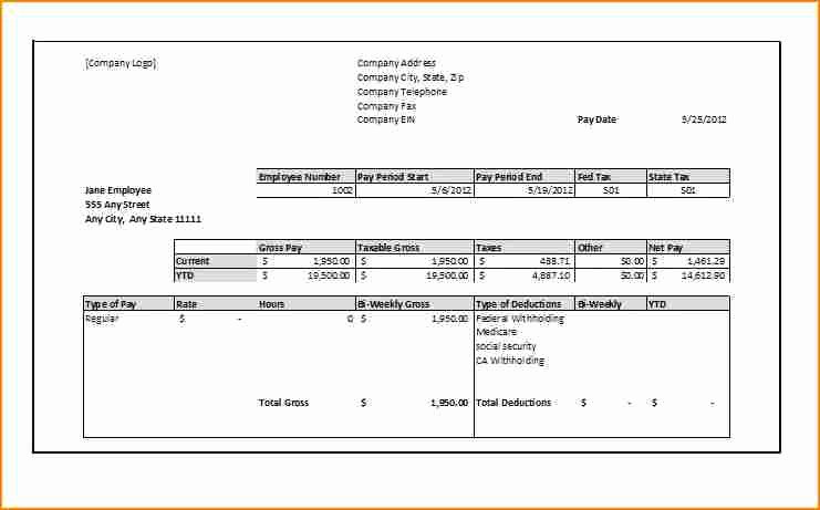 1099 Invoice Template Unique 11 1099 Pay Stub Template Excel