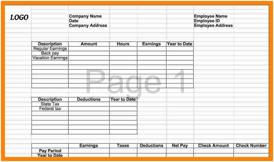 1099 Pay Stub Template Excel Luxury 15 1099 Pay Stub