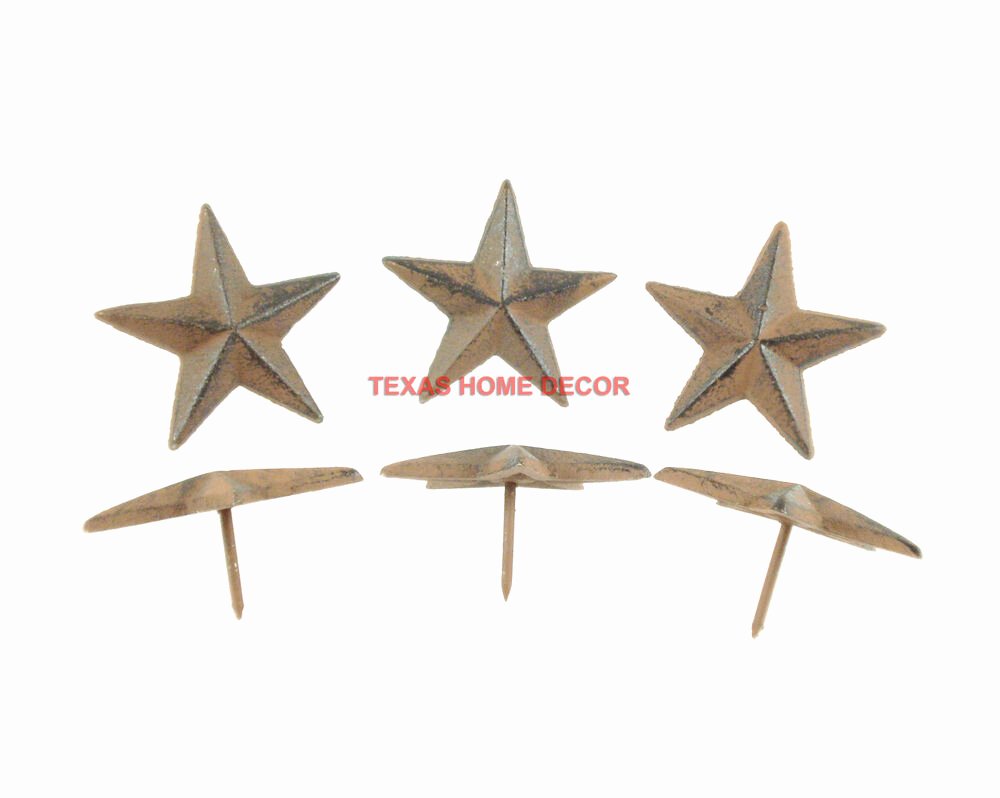 2 Inch Star Beautiful Lot 6 Cast Iron 2 5 Inch Texas Star Nails Tacks Rustic