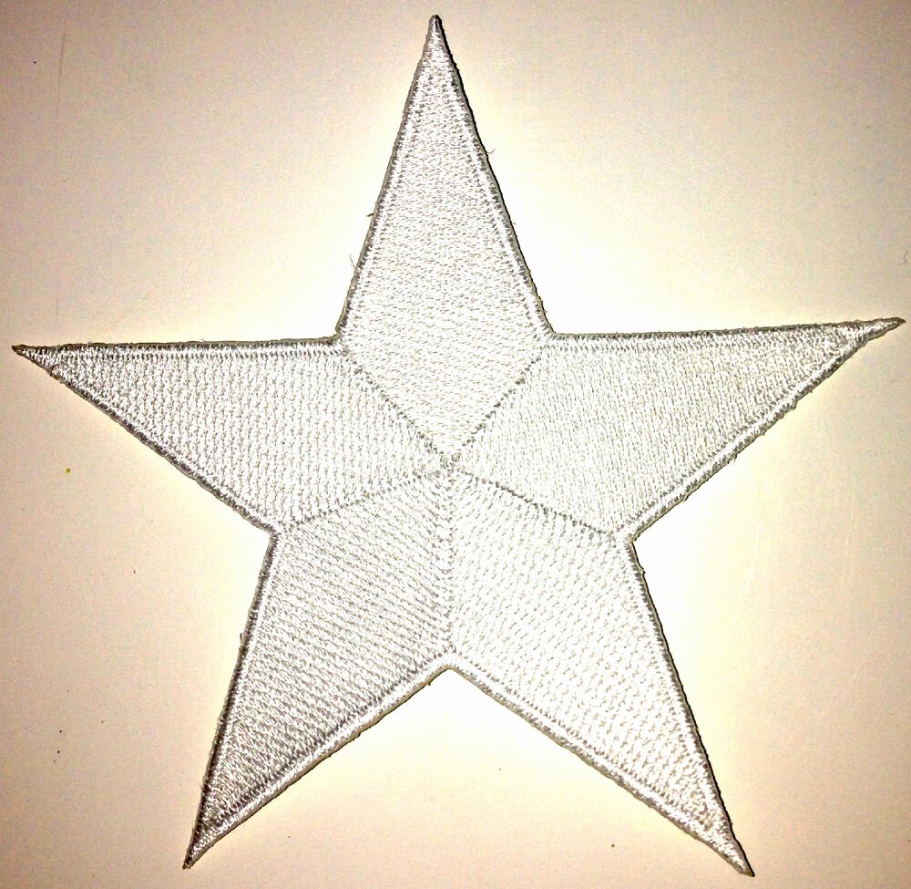 2 Inch Star Fresh 4 Inch White Star Iron Patch Patches as Many as You