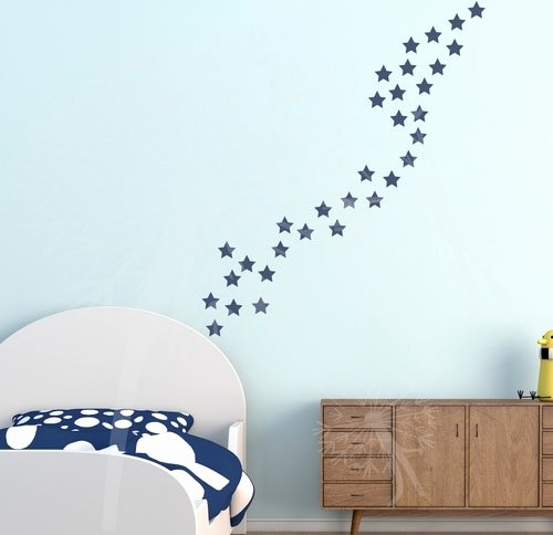 2 Inch Star Lovely 2 Inch Star Stickers for the Wall Decor Vinyl Wall Art