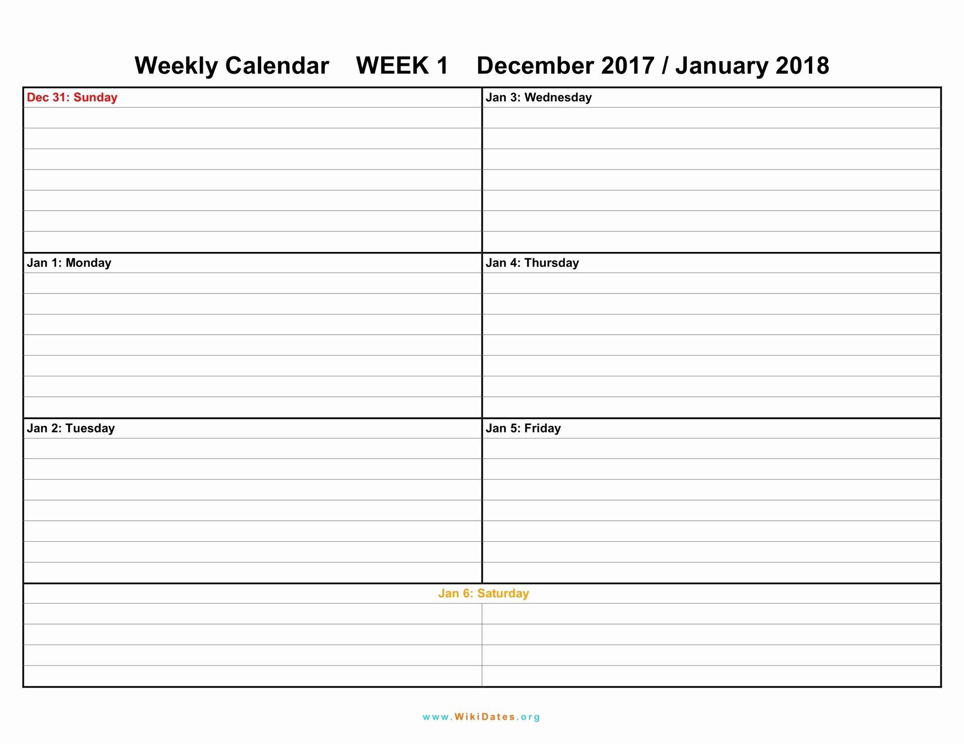 2 Week Calendar Printable Beautiful Weekly Calendar Download Weekly Calendar 2017 and 2018