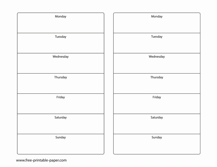 2 Week Schedule Template Fresh Two Week Blank Calendar Template