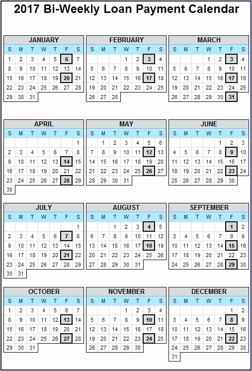 2019 Biweekly Payroll Calendar Excel Elegant 14 Bi Weekly Payroll Calendar