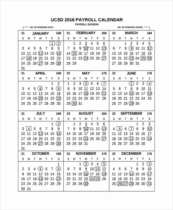 2019 Biweekly Payroll Calendar Template Excel Beautiful 10 Payroll Calendar Templates
