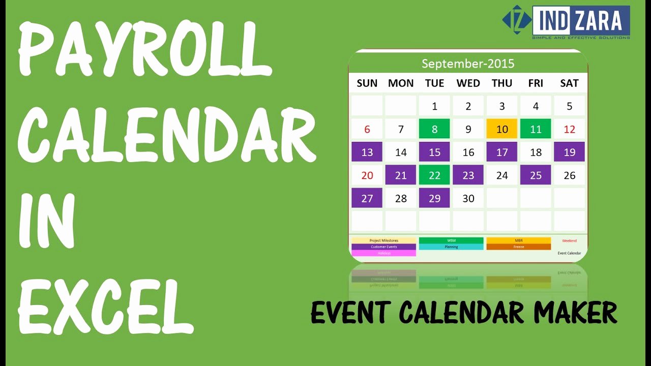 2019 Biweekly Payroll Calendar Template Excel Beautiful Weekly Payroll Calendar for 2019