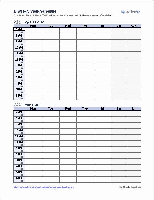 2019 Biweekly Payroll Calendar Template Excel Best Of Free Monthly Work Schedule Template