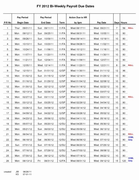 2019 Biweekly Payroll Calendar Template Excel Lovely 2016 Adp Payroll Calendar