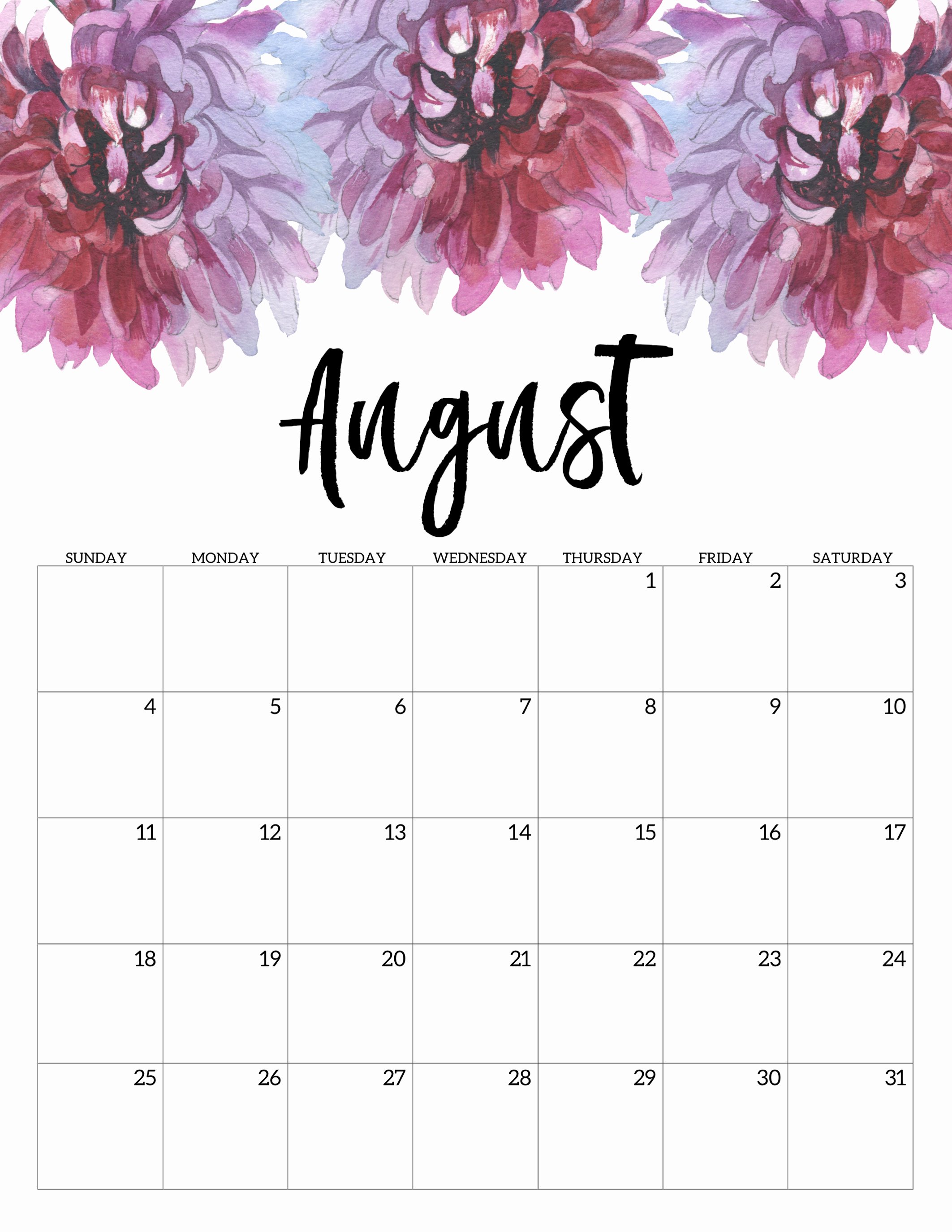 2019 Cute Calendar Printable Inspirational Cute 2019 Monthly Calendar Printable Template with Holidays