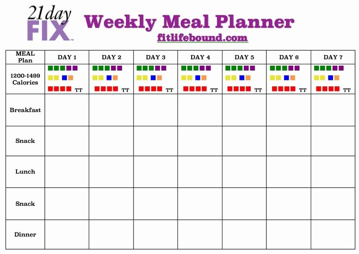 21 Day Fix Calendar Template Best Of Weekly Meal Plans Weekly Meals and 21 Day Fix On Pinterest