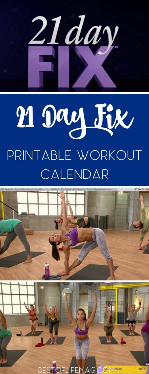 21 Day Fix Calendar Template Fresh 21 Day Fix Printable Workout Calendar the Best Of Life