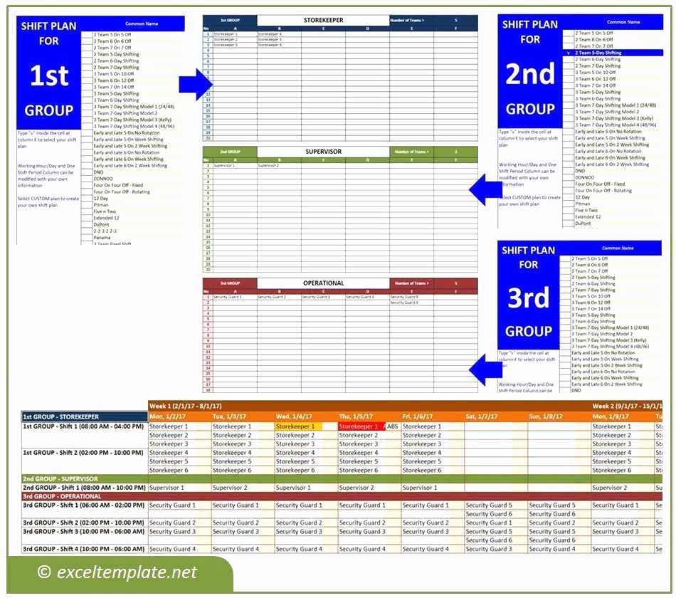 24 7 Shift Schedule Template Lovely 4 Crew 24 7 Shift Schedule Idea