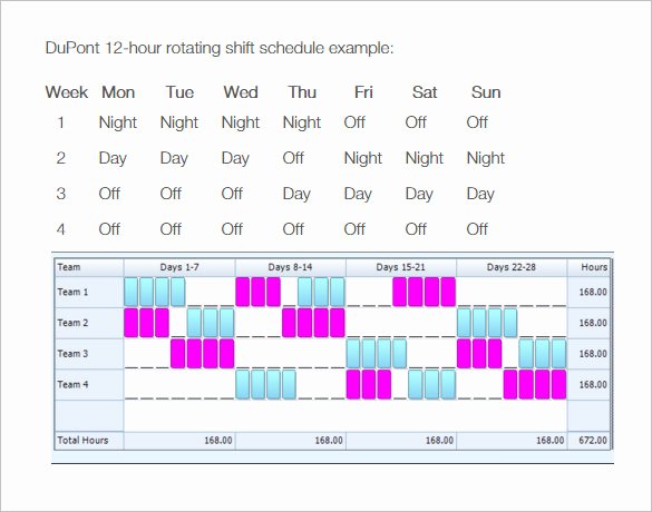 24 7 Shift Schedule Template New 8 Hour Shift Schedule Template
