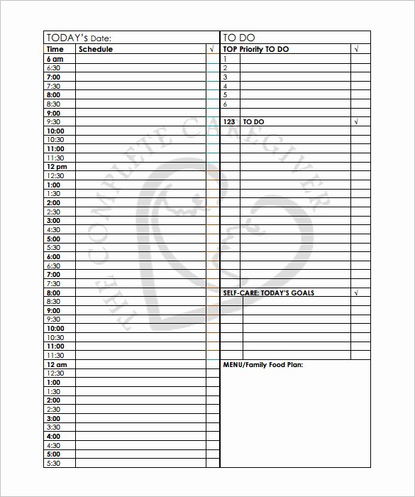 24 Hour Schedule Template Best Of 22 24 Hours Schedule Templates Pdf Doc Excel