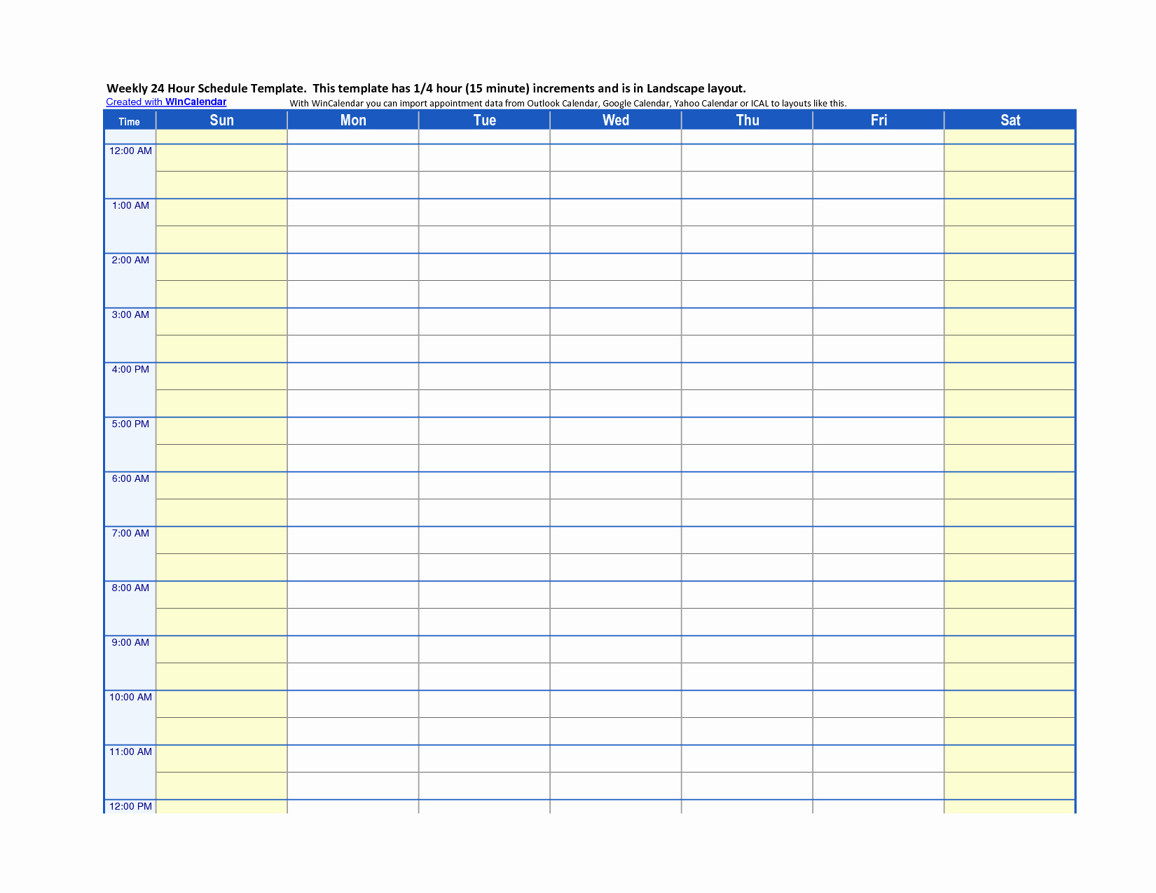 24 Hour Schedule Template Fresh 24 Hour Schedule Template Excel