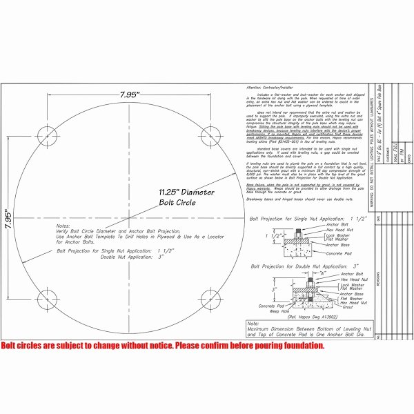 3 Inch Diameter Circle Template Awesome 15 Foot 5 Inch Square Fiberglass Light Pole