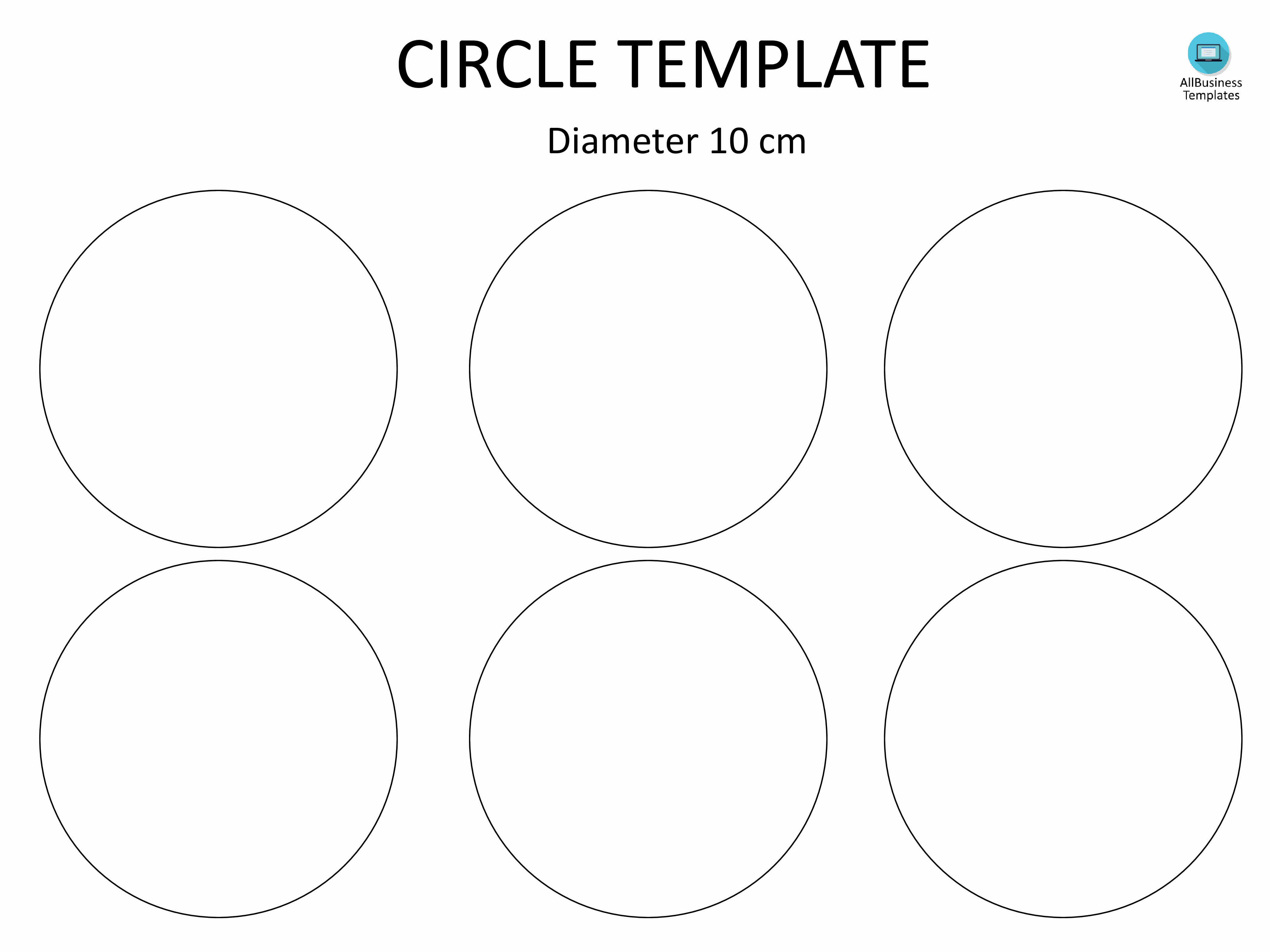 3 Inch Diameter Circle Template Best Of Free Circle Template with 10cm Diameter