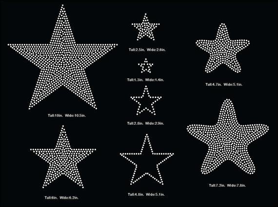 3 Inch Star Template Fresh Stars Star Rhinestone Template V Tail 3 Inch Rhinestone