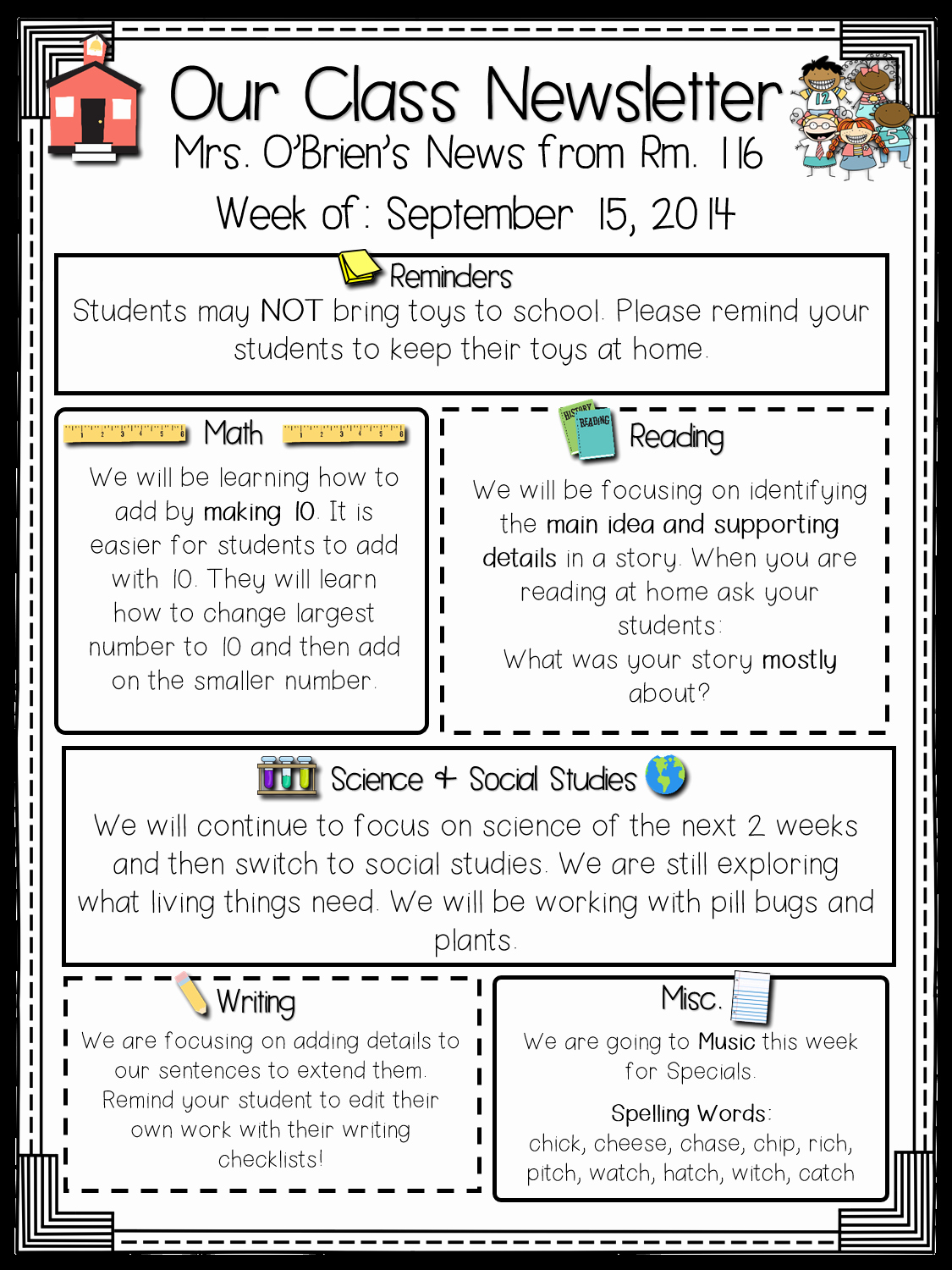 3rd Grade Newsletter Template Beautiful Read Like A Rock Star S Class Newsletter Template Freebie