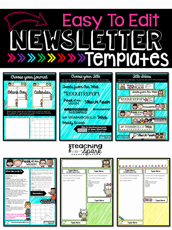 3rd Grade Newsletter Template Fresh Tpt Back to School Sale Monday Tuesday that Teaching Spark