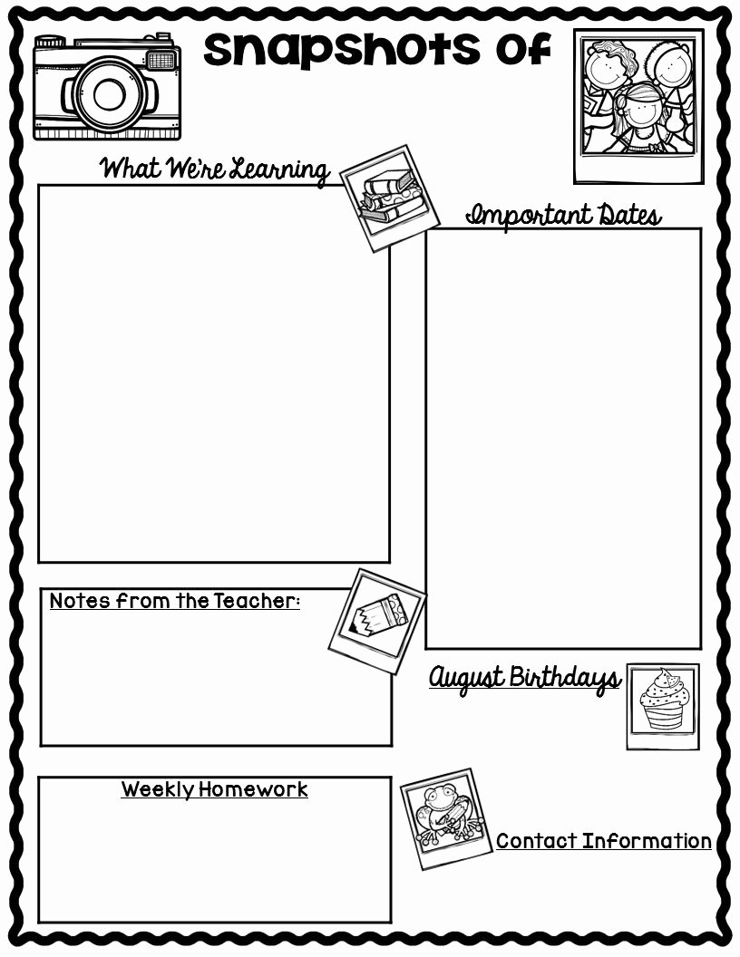 3rd Grade Newsletter Template New the Teaching Oasis Monthly Calendars and Newsletter