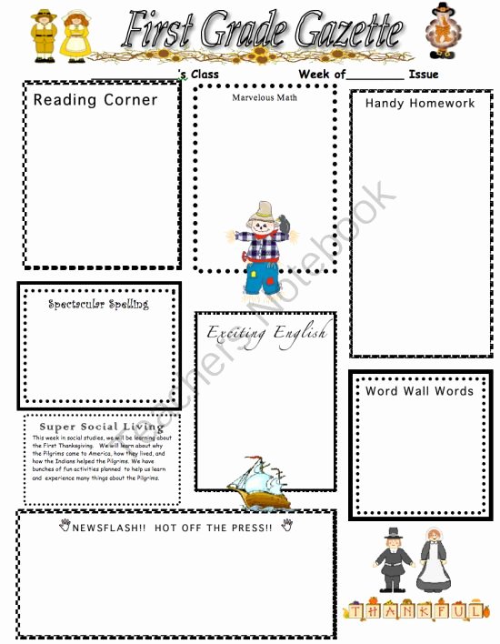 3rd Grade Newsletter Template Unique 34 Best Images About School On Pinterest