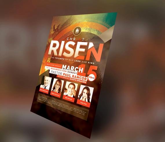 4x6 Flyer Template Best Of Chris is Risen Church Flyer Shop Template 4x6