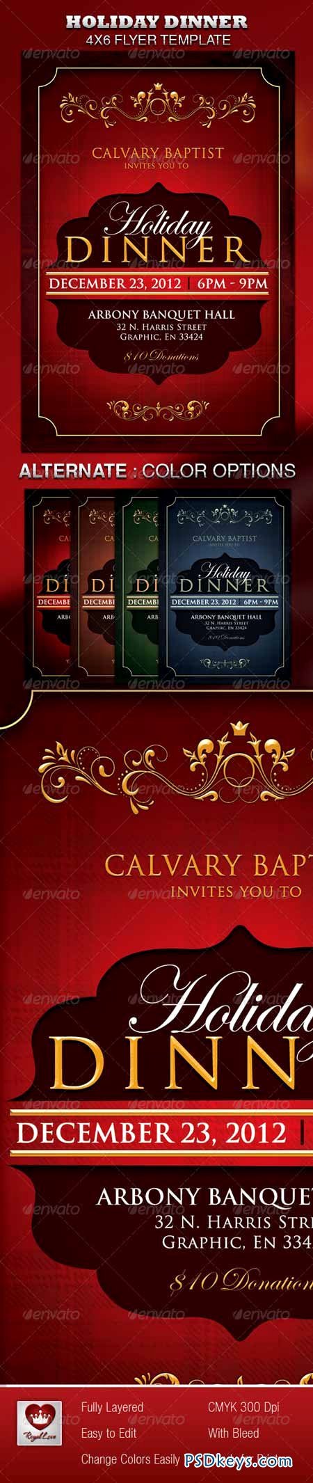 4x6 Flyer Template Luxury Holiday Dinner Church Flyer Free Download