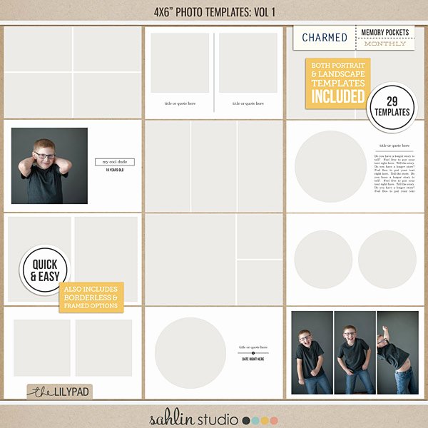 4x6 Photo Template Fresh 4x6 Templates Vol 1