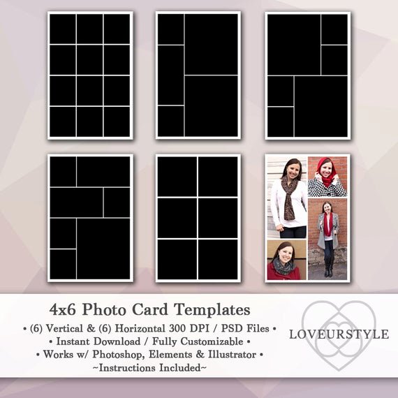 4x6 Photo Template Lovely 4x6 Template Pack 12 Card Templates