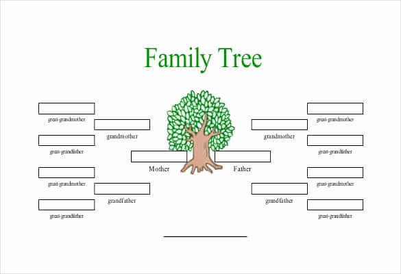 5 Generation Family Tree Template Excel Awesome Printable Family Tree with Siblings Printable Pages