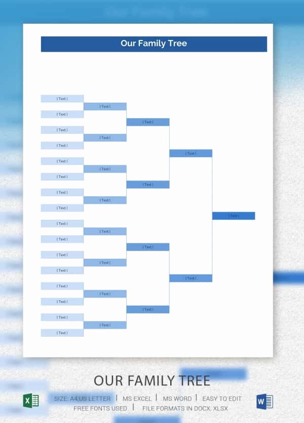 5 Generation Family Tree Template Excel Best Of Simple Family Tree Template 25 Free Word Excel Pdf