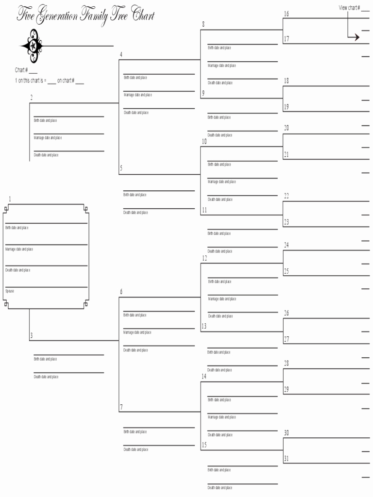 5 Generation Family Tree Template Excel Fresh Blank Genogram E Ap Template